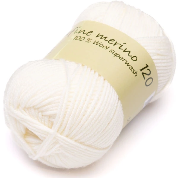 5013 hjertegarn extrafinemerino120 100 Hjertegarn Extrafine merino 120 100 luonnonvalkoinen