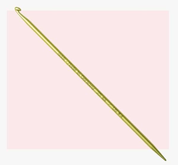 Addi Duett koukkupuikko - tai virkkuukoukku, jonka toinen pää on samanlainen kuin puikossa. Pituus: 15 cm, vahvuus 3,5mm