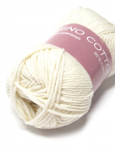 Hjertegarn Merino Cotton 100 luonnonvalkoinen