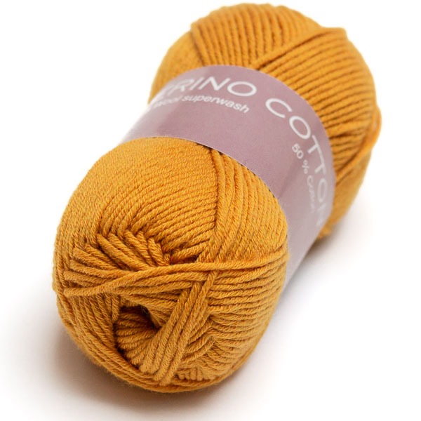 Hjertegarn Merino Cotton 3810 sinapinkeltainen