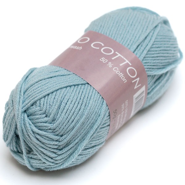 Hjertegarn Merino Cotton 3317 vaalea turkoosi