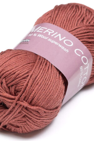 Hjertegarn Merino Cotton 1426 tiilenpunainen