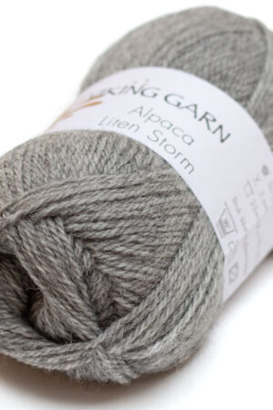 Viking Garn Alpaca Liten Storm 713 keskiharmaa