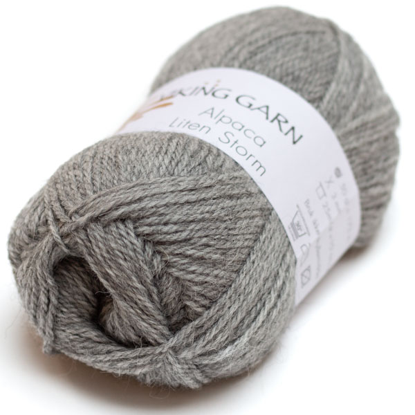 Viking Garn Alpaca Liten Storm 713 keskiharmaa