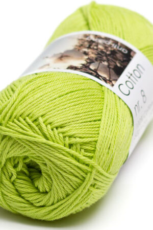 Hjertegarn Cotton nr. 8 - 7100 limenvihreä