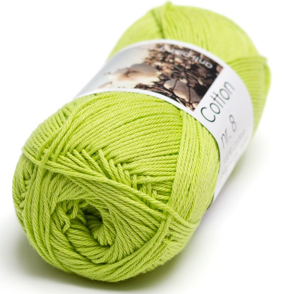 Hjertegarn Cotton nr. 8 - 7100 limenvihreä