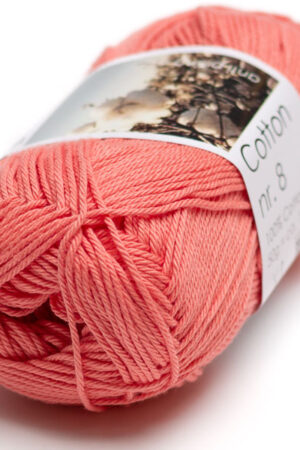 Hjertegarn Cotton nr. 8 - 433 koralli