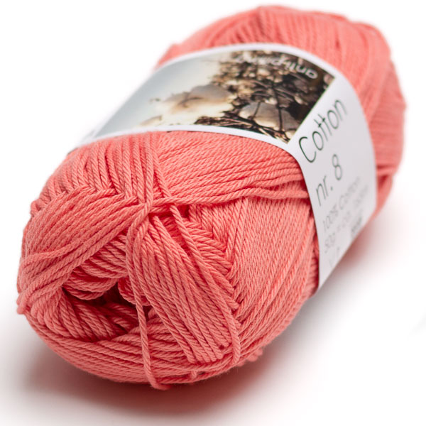 Hjertegarn Cotton nr. 8 - 433 koralli