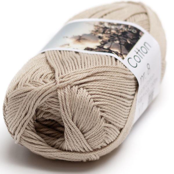 Hjertegarn Cotton nr. 8 - 4950 hiekka