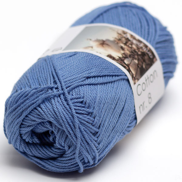 Hjertegarn Cotton nr. 8 - 621 taivaansininen