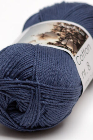 Hjertegarn Cotton nr. 8 - 6970 mustikansininen