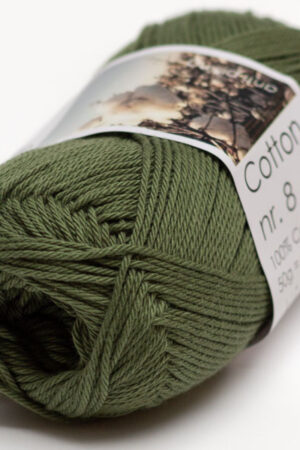 Hjertegarn Cotton nr. 8 - 7150 maastonvihreä