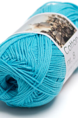 Hjertegarn Cotton nr. 8 - 709 turkoosi