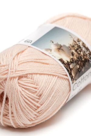 Hjertegarn Cotton nr. 8 - 915 vaalea persikka