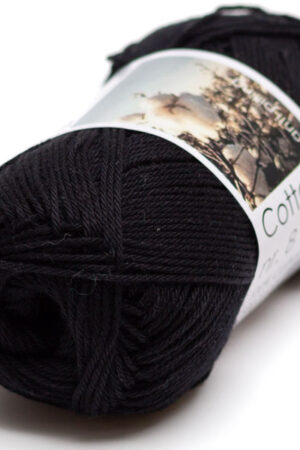 Hjertegarn Cotton nr. 8 - 199 musta