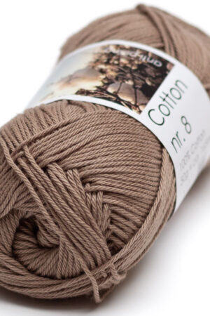 Hjertegarn Cotton nr. 8 - 2133 vaaleanruskea