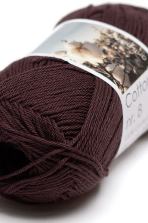 Hjertegarn Cotton nr. 8 - 2500 ruskea