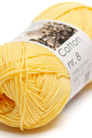 Hjertegarn Cotton nr. 8 - 3040 vaaleankeltainen