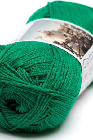 Hjertegarn Cotton nr. 8 - 749 voimakas vihreä