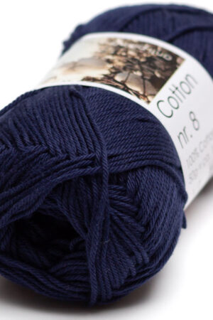 Hjertegarn Cotton nr. 8 - 685 tummansininen