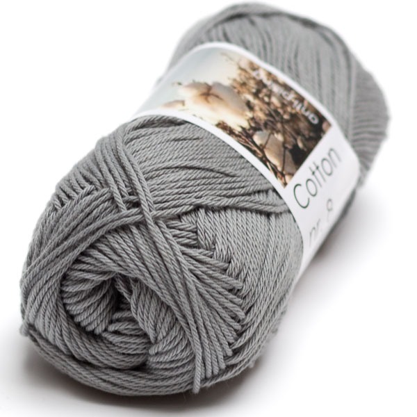 Hjertegarn Cotton nr. 8 - 1361 harmaa