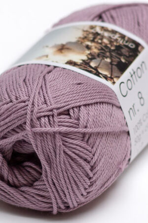 Hjertegarn Cotton nr. 8 - 3304 murrettu liila