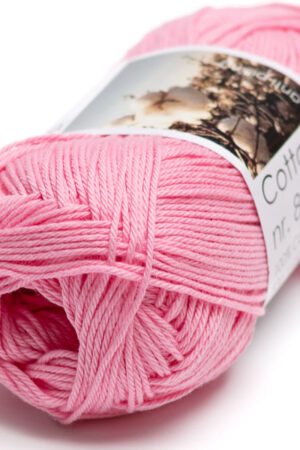Hjertegarn Cotton nr. 8 - 410 kirkas vaaleanpunainen