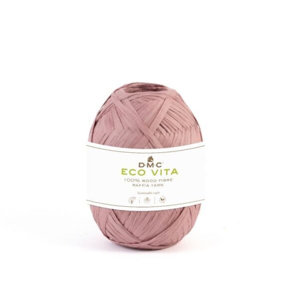 DMC Eco Vita Raffia, väri nro 4, vanha roosa