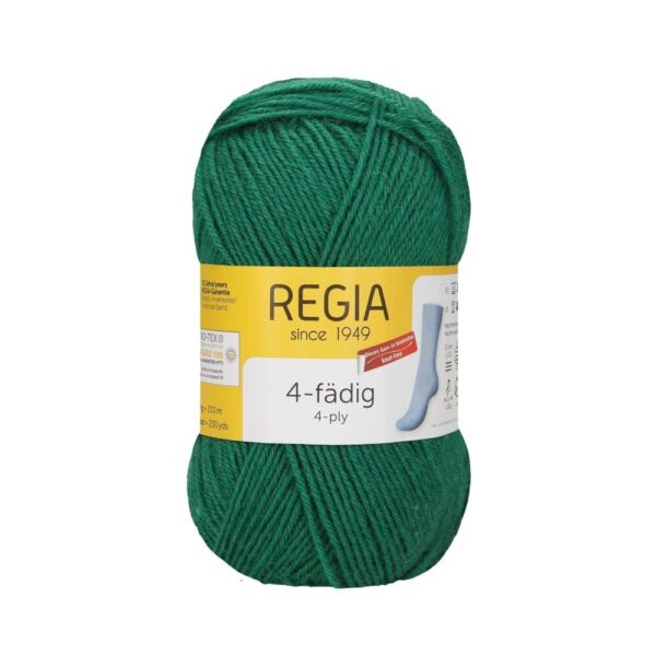 Schachenmayr Regia 4-ply 02082 lehdenvihreä. 50 gramman kerä.