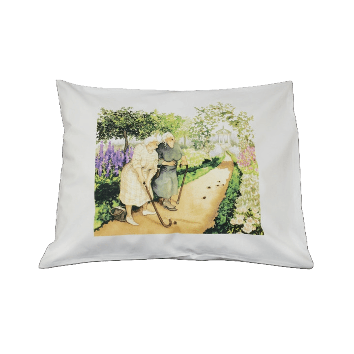 Mummut golfaamassa, tyynyliina 60x50 cm