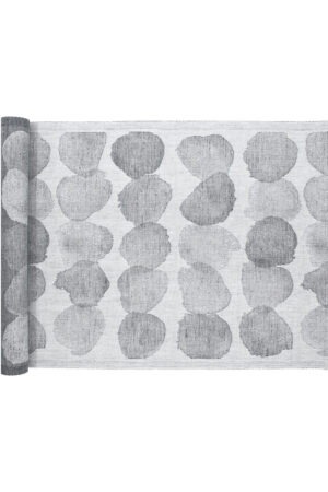 Lapuan Kankurit, laudeliina Sade 46x150cm, valko-harmaa