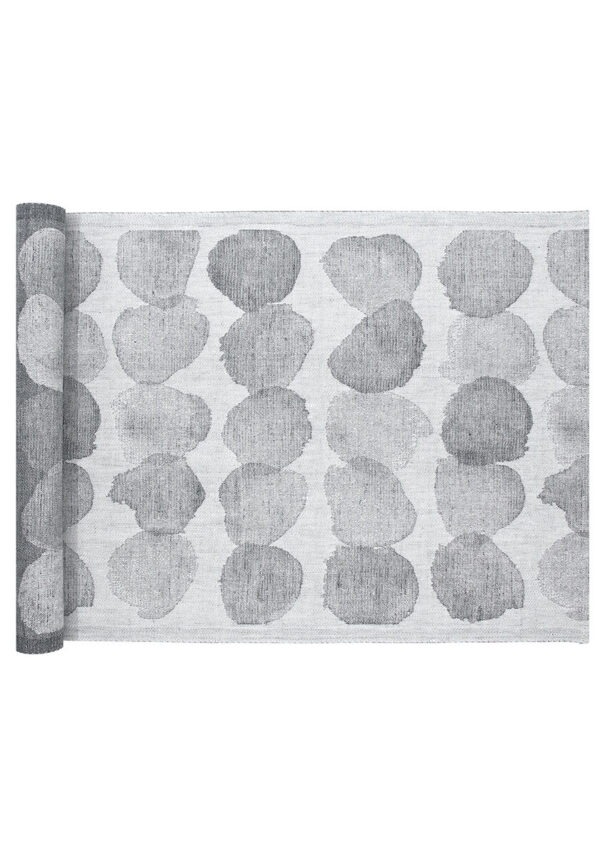 Lapuan Kankurit, laudeliina Sade 46x150cm, valko-harmaa