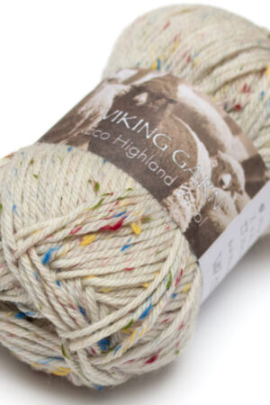 Viking Garn Eco Highland Wool 270 vaalea beige tweed