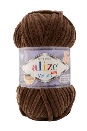 Alize Velluto, väri nro 493 suklaanruskea