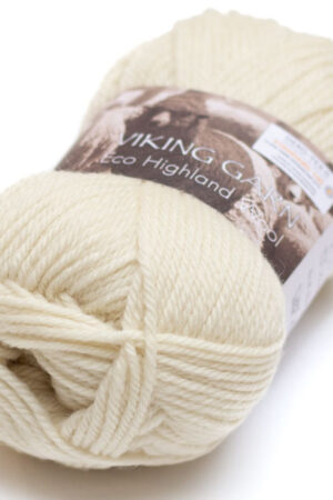 Viking Garn Eco Highland Wool 202 luonnonvalkoinen