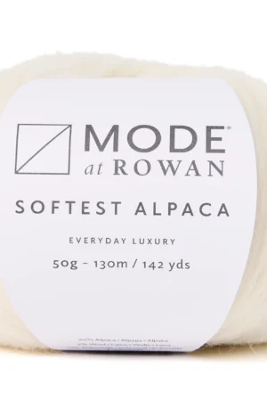 Mode at Rowan Softest Alpaca 14 luonnonvalkoinen