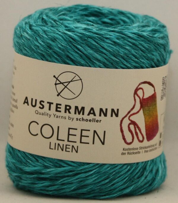 Austermann Coleen Linen 7 turkoosi