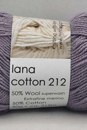 Hjertegarn Lana Cotton 3906 liila