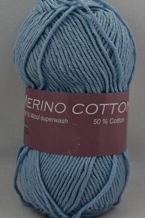 Hjertegarn Merino Cotton 3317 vaalea turkoosi