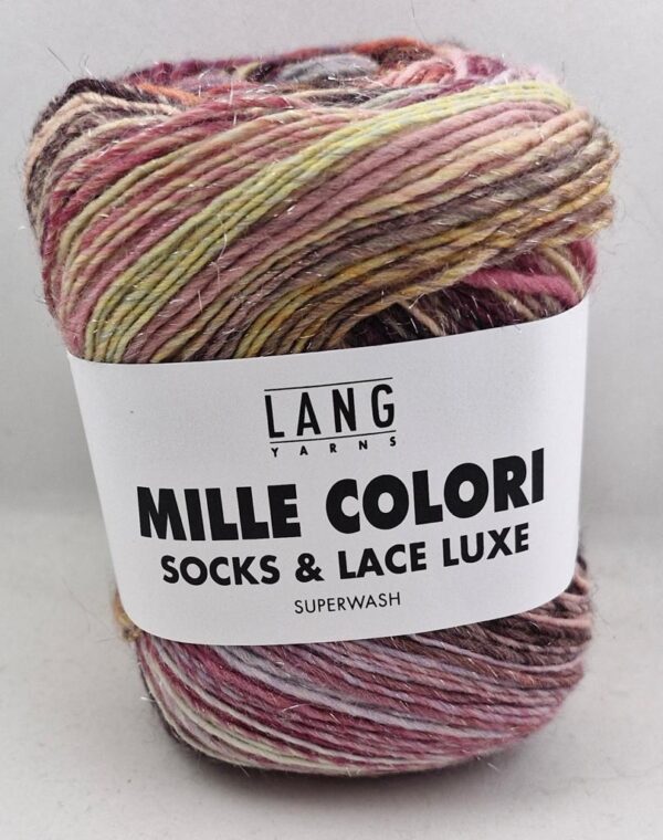 Lang Yarns Mille Colori Socks and Lace Luxe 207 monivärinen