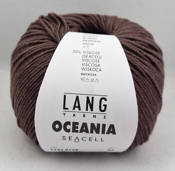 Lang Yarns Oceania 168 tummanruskea