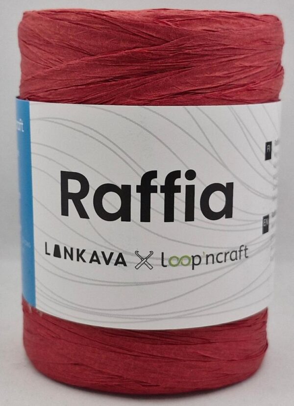 Lankava Raffia 2 punainen