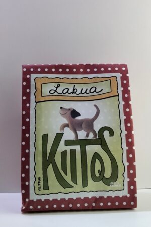 Lakupussi, jossa on teksti "Kiitos!"