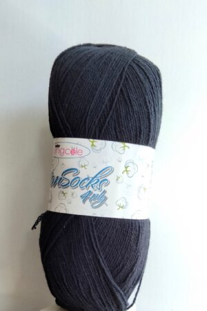 King Cole Cotton Socks 4-ply 4769 musta