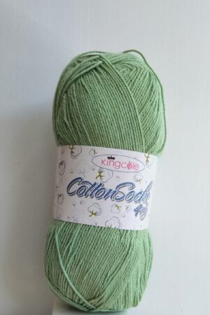 King Cole Cotton Socks 4-ply 4765 vaaleanvihreä