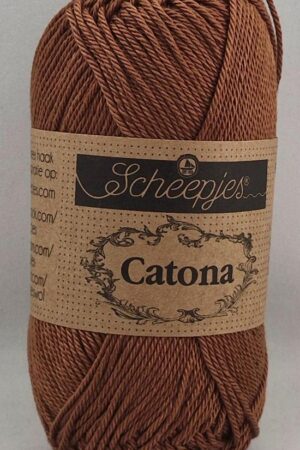 Scheepjes Catona 157 ruskea