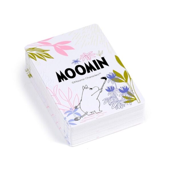 Muumi-pelikorttipinkka
