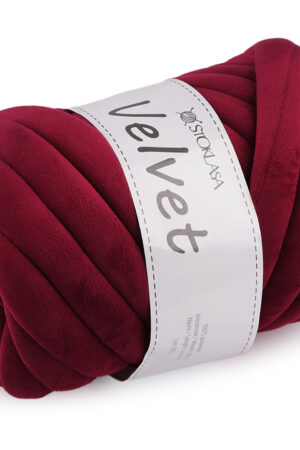 Velvet, viininpunainen super bulky -paksuinen lanka