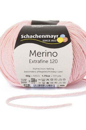 Schachenmayr Merino Extrafine 120 - 135 puuteriroosa