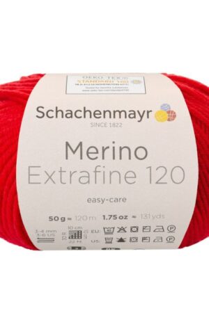 Schachenmayr Merino Extrafine 120 - 130 tomaatti